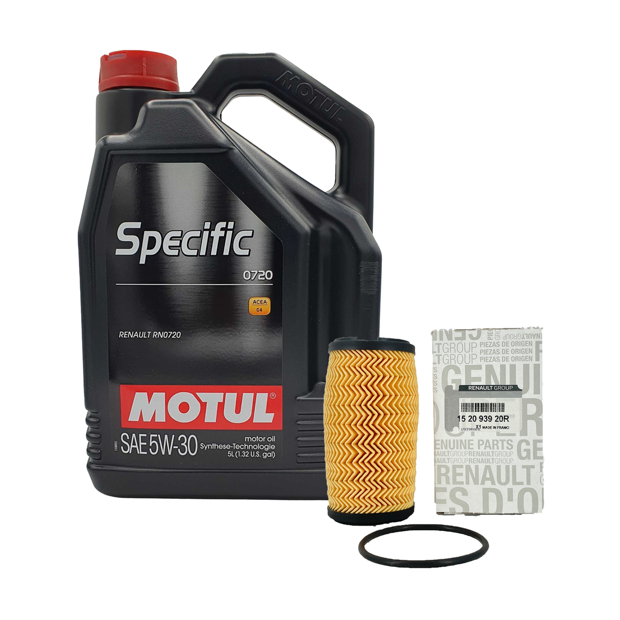 5L RN0720 Motul Specific 5W30 Original Renault Ölfilter 15 20 939 20R Ölwechsel