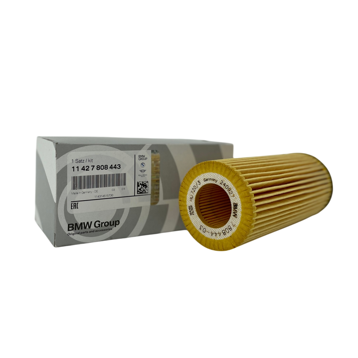 Original BMW Ölfilter 11427808443 3er E90 E91 E92 E93 LCI 5er F10 F11 E70 X5 F01