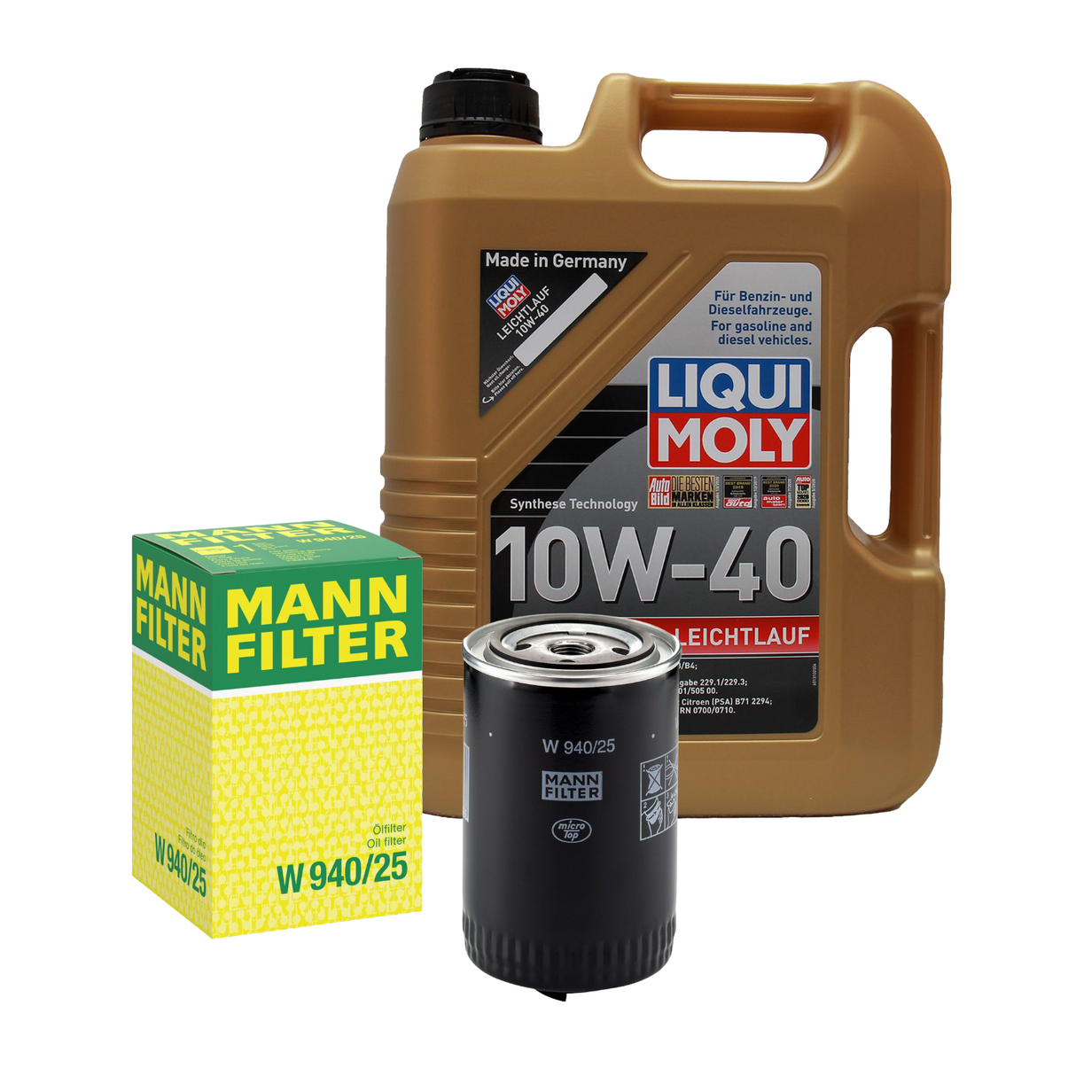 INSPEKTIONSKIT FILTER LIQUI MOLY ÖL 5L 10W-40 für VW Passat Variant 32B 1.6 D