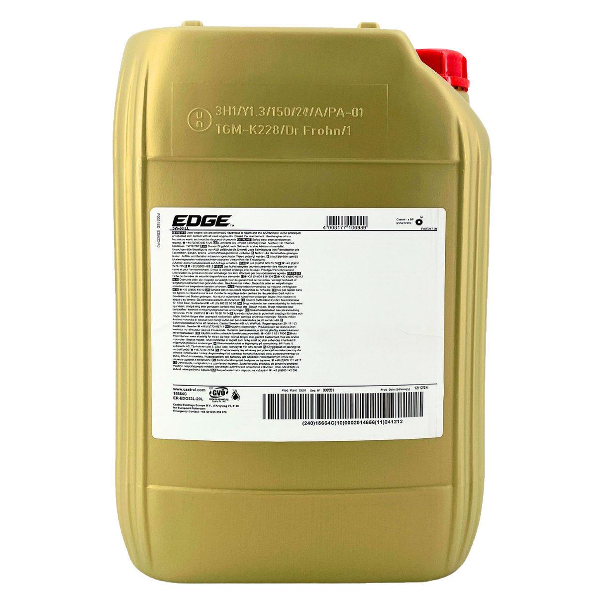 Castrol EDGE 5W-30 LL 20 Liter Castrol