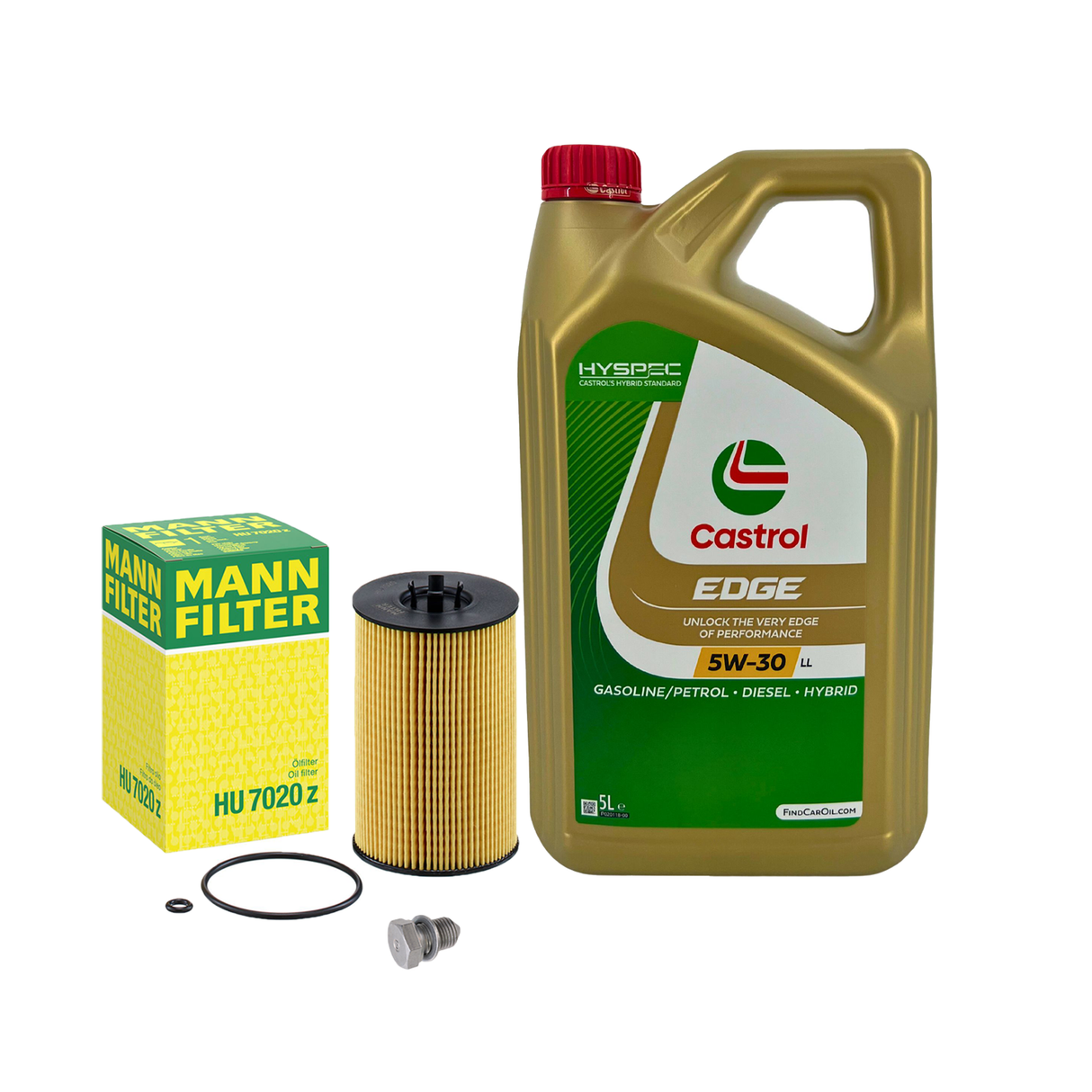 MANN ÖLFILTER +5l 5W-30 FÜR AUDI A3 A4 A6 Q3 Q5 SEAT SKODA VW GOLF 1.6 2.0 TDI