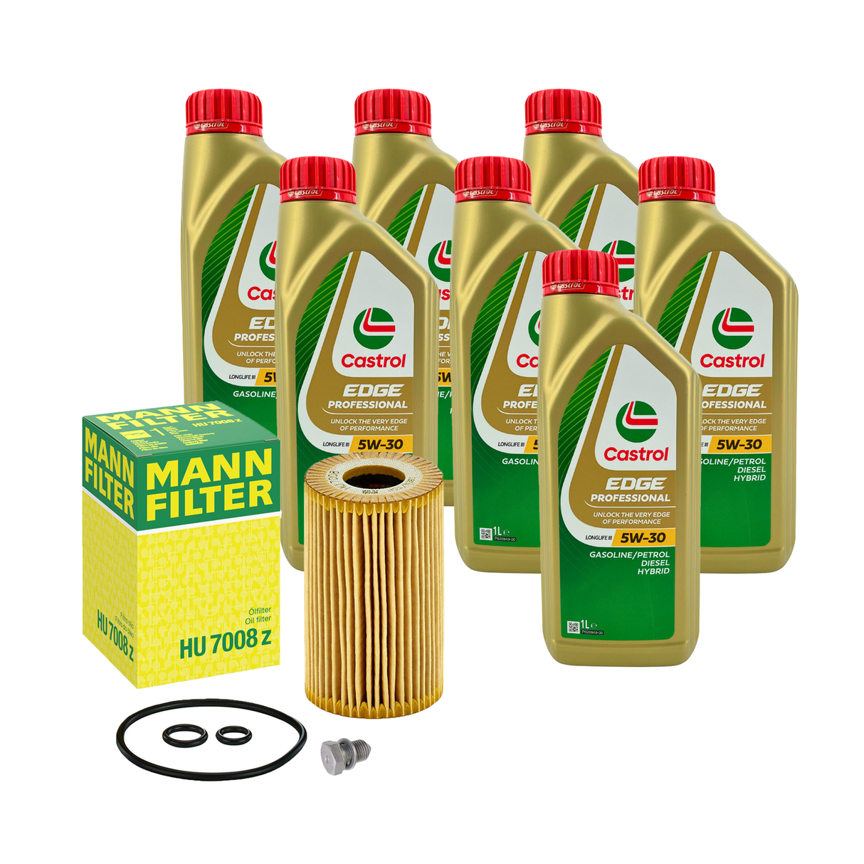 7L Castrol EDGE Prof. LL 5W30 Mann-Ölfilter VW Multivan T5 T6 Transporter 2.0 TDI