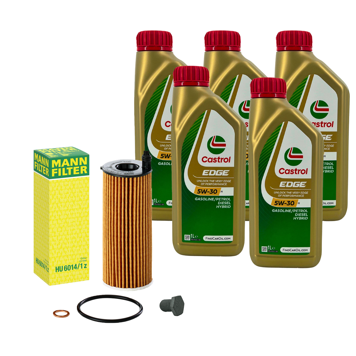 5L CASTROL EDGE 5W-30 M LL-04 + MANN Ölfilter für BMW F20 F21 F22 F23 B38 B37