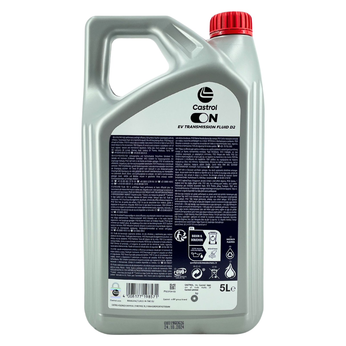 Castrol ON EV Transmission Fluid D2 5 Liter