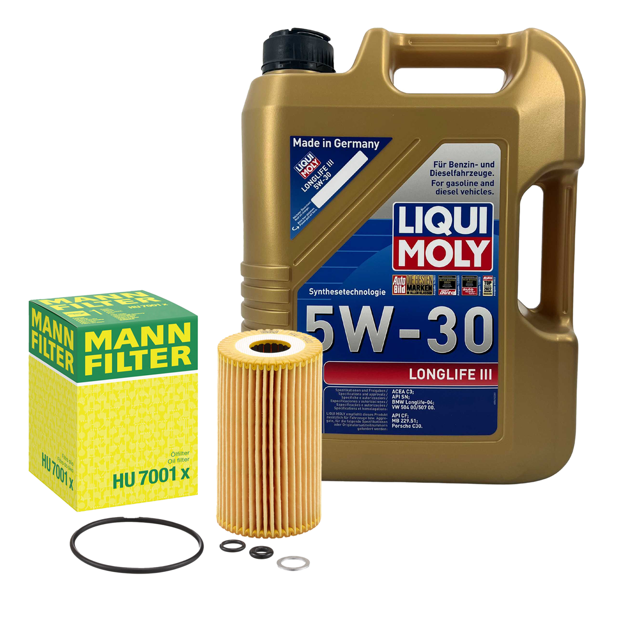 INSPEKTIONSKIT FILTER LIQUI MOLY ÖL 5L 5W-30 für Hyundai i20 PB PBT 1.6 CRDi