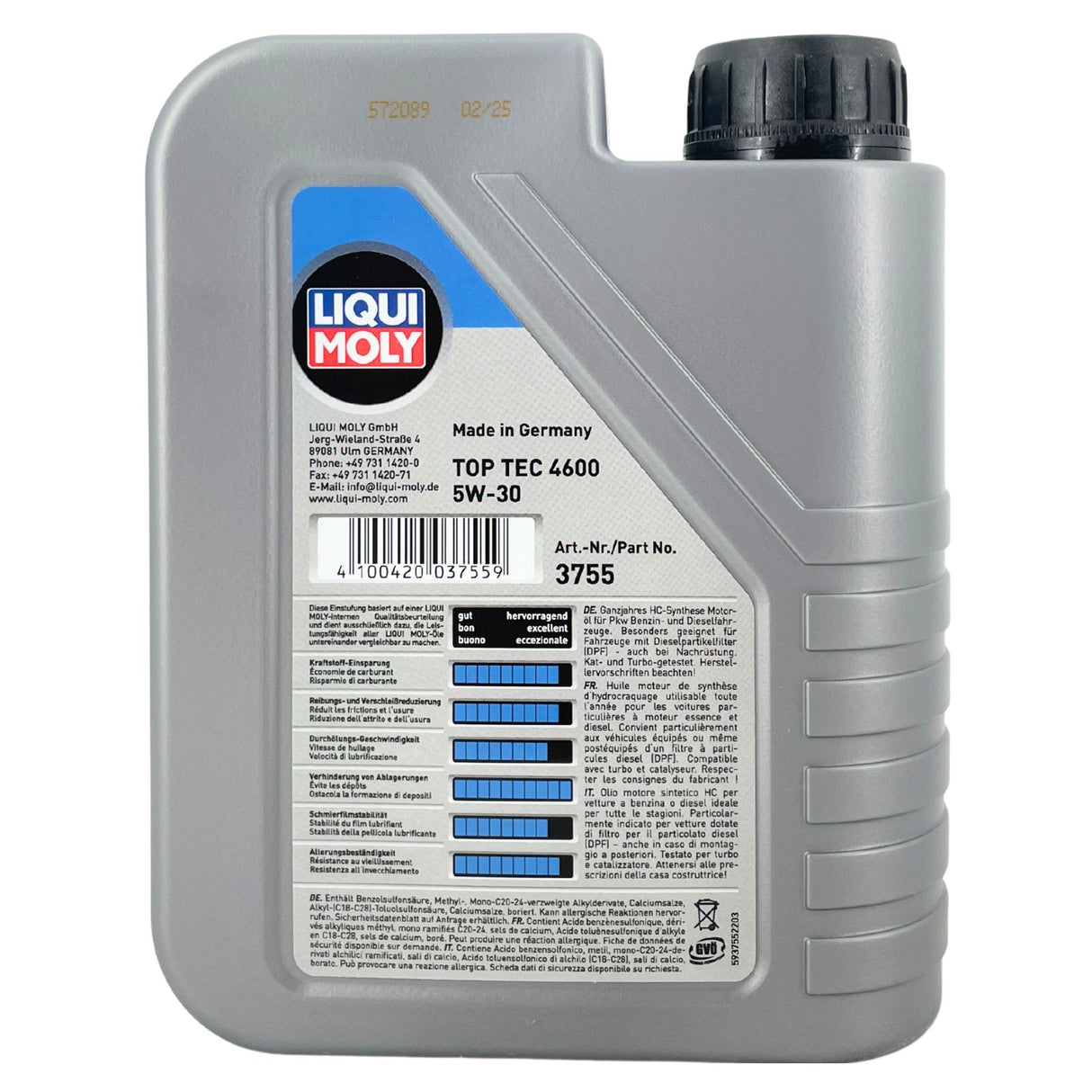 INSPEKTIONSKIT FILTER LIQUI MOLY ÖL 6L 5W-30 für Mercedes-Benz C-Klasse W203