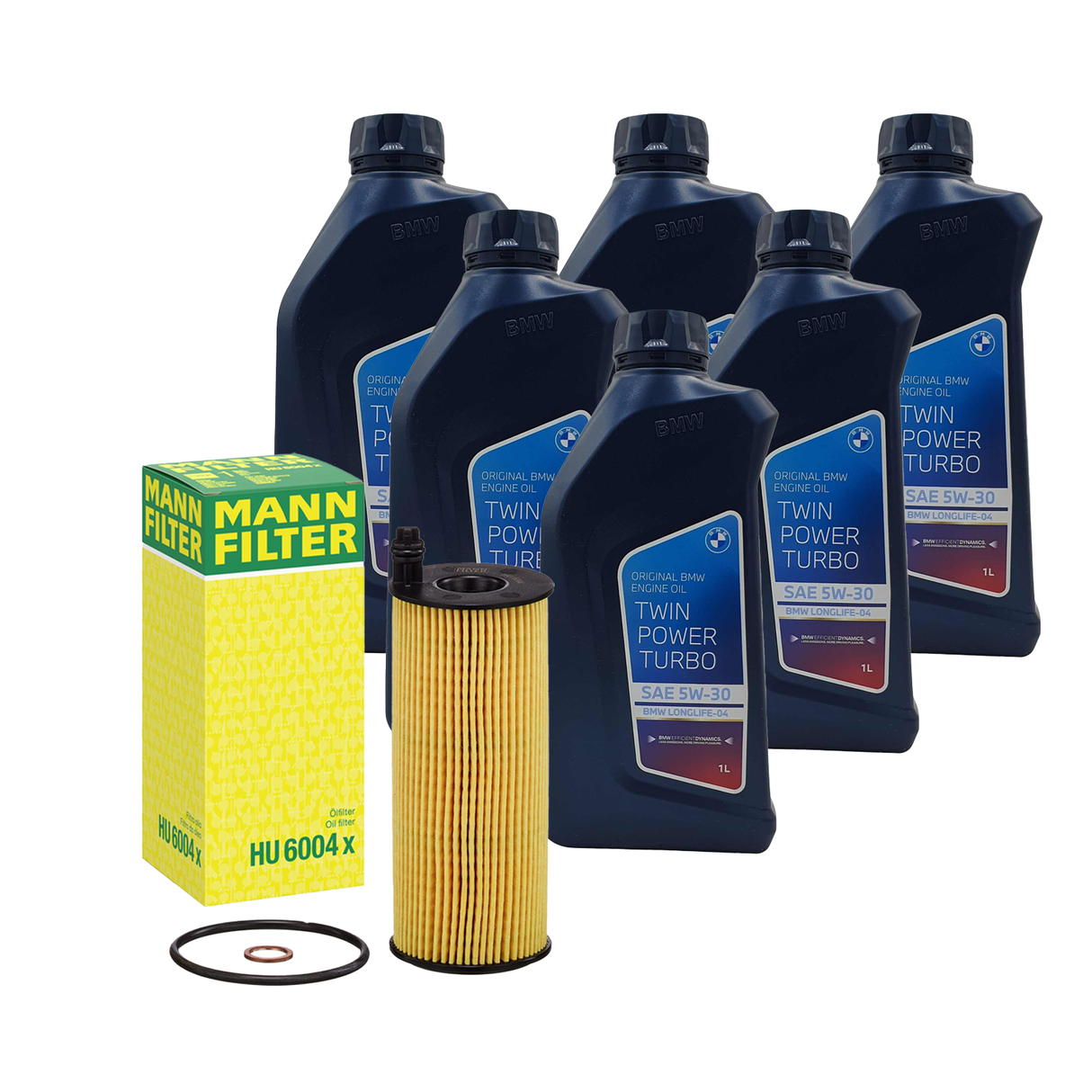 MANN-FILTER ÖLFILTER+ORIGINAL BMW 5W30 ÖL passend für 3er F30 E90 X1 E84 5er F10