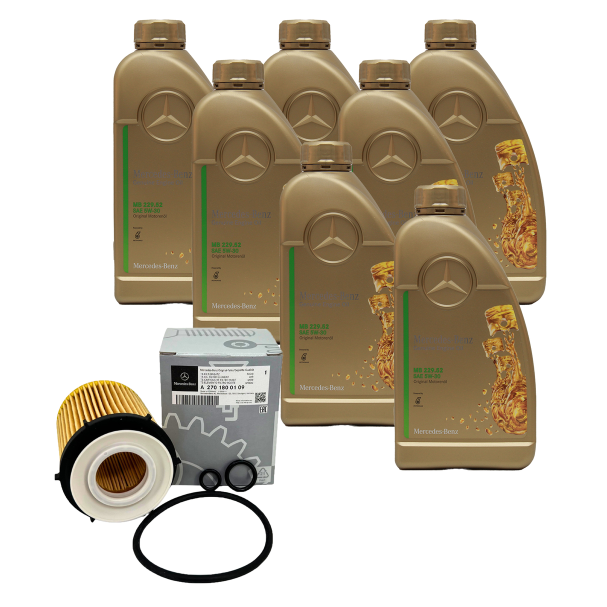 ORIGINAL OE MERCEDES ÖLFILTER+229.52 5W30 ÖL A B C E KLASSE W176 W246 W205 W213