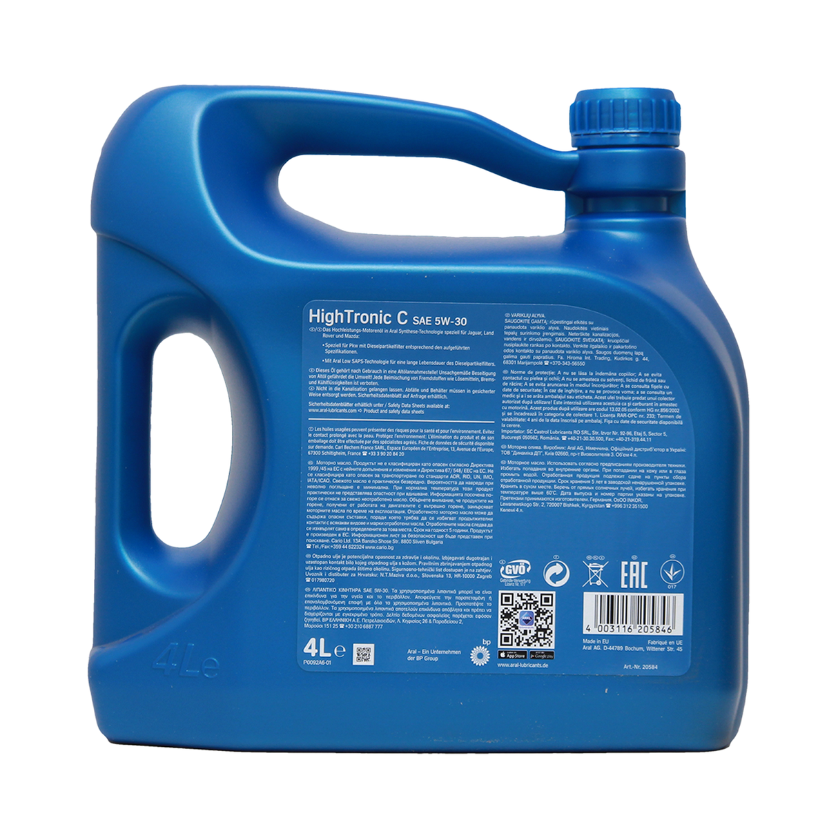 Aral HighTronic C 5W-30 4 Liter Aral