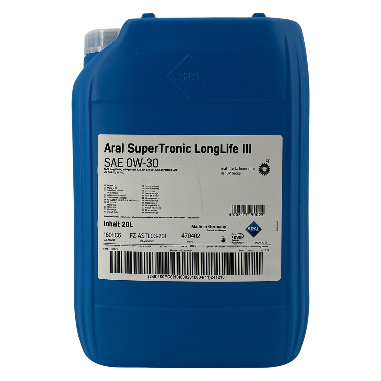 Aral SuperTronic LL III 0W-30 20 Liter
