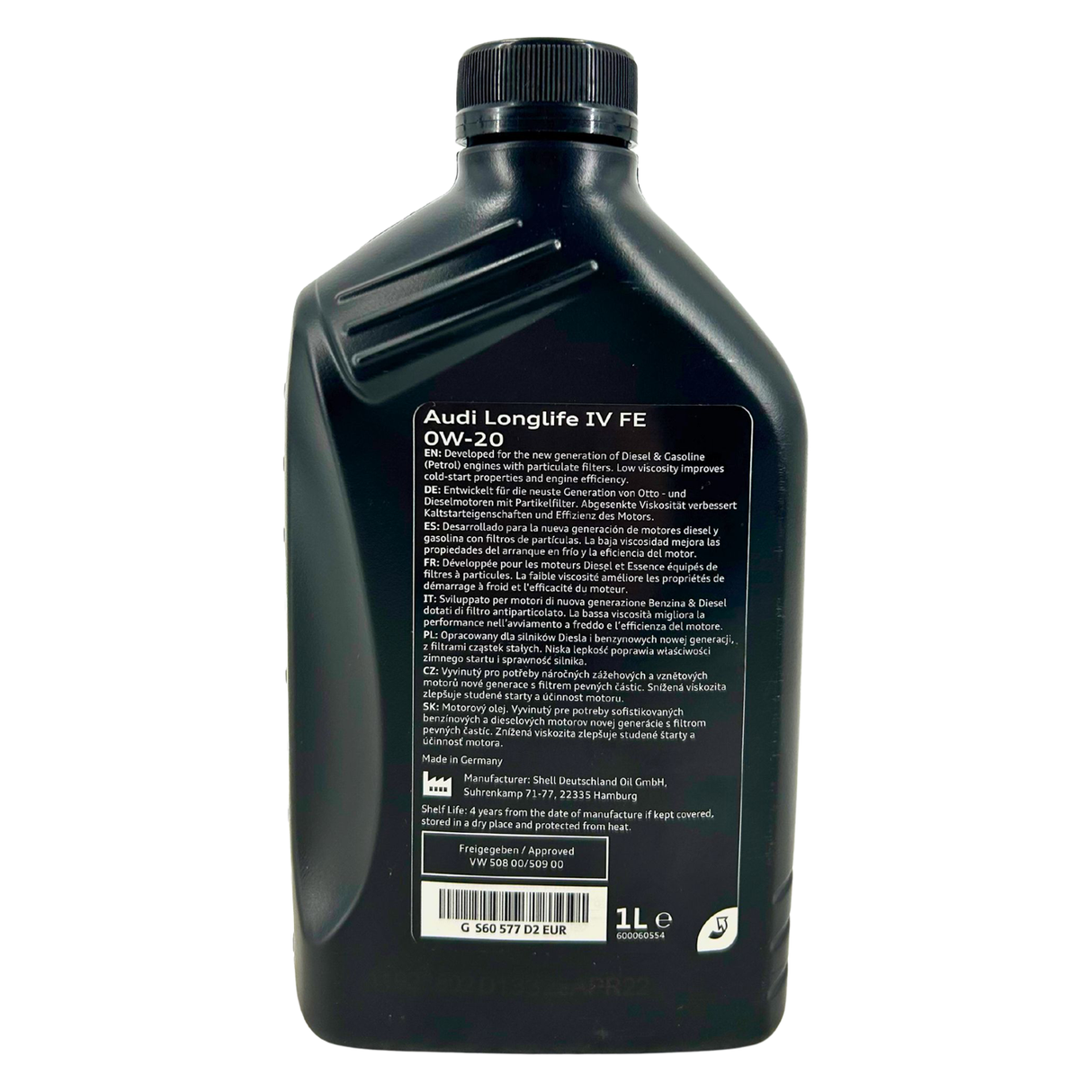 6L ORIGINAL Audi 0W20 Motoröl OEM Ölfilter 06L 115 562 B inkl Ölablassschraube