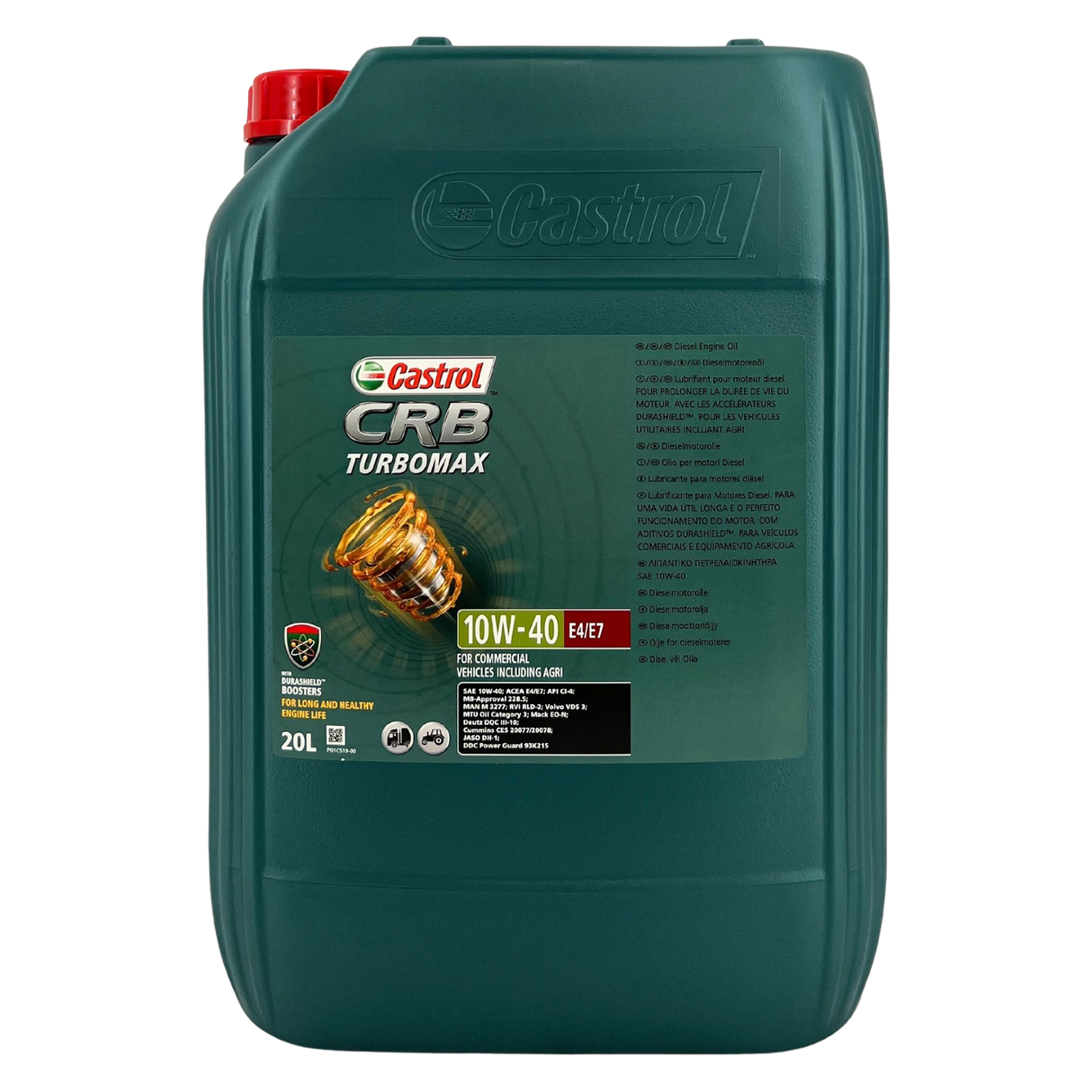 Castrol CRB Turbomax 10W-40 E4/E7 20 Liter
