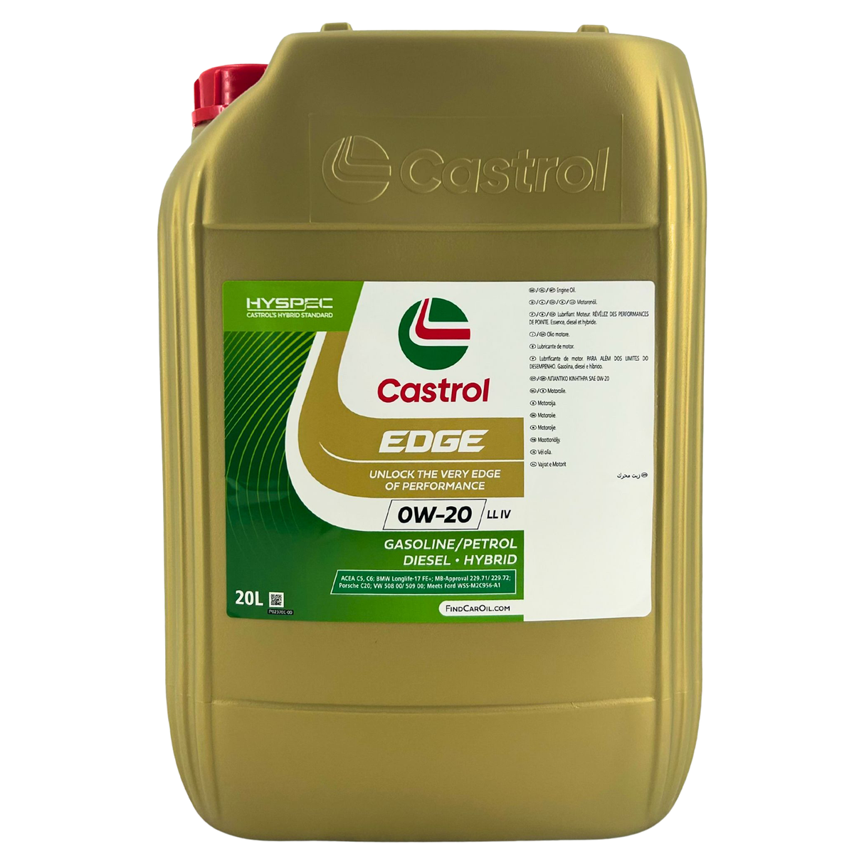 Castrol EDGE 0W-20 LL IV 20 Liter