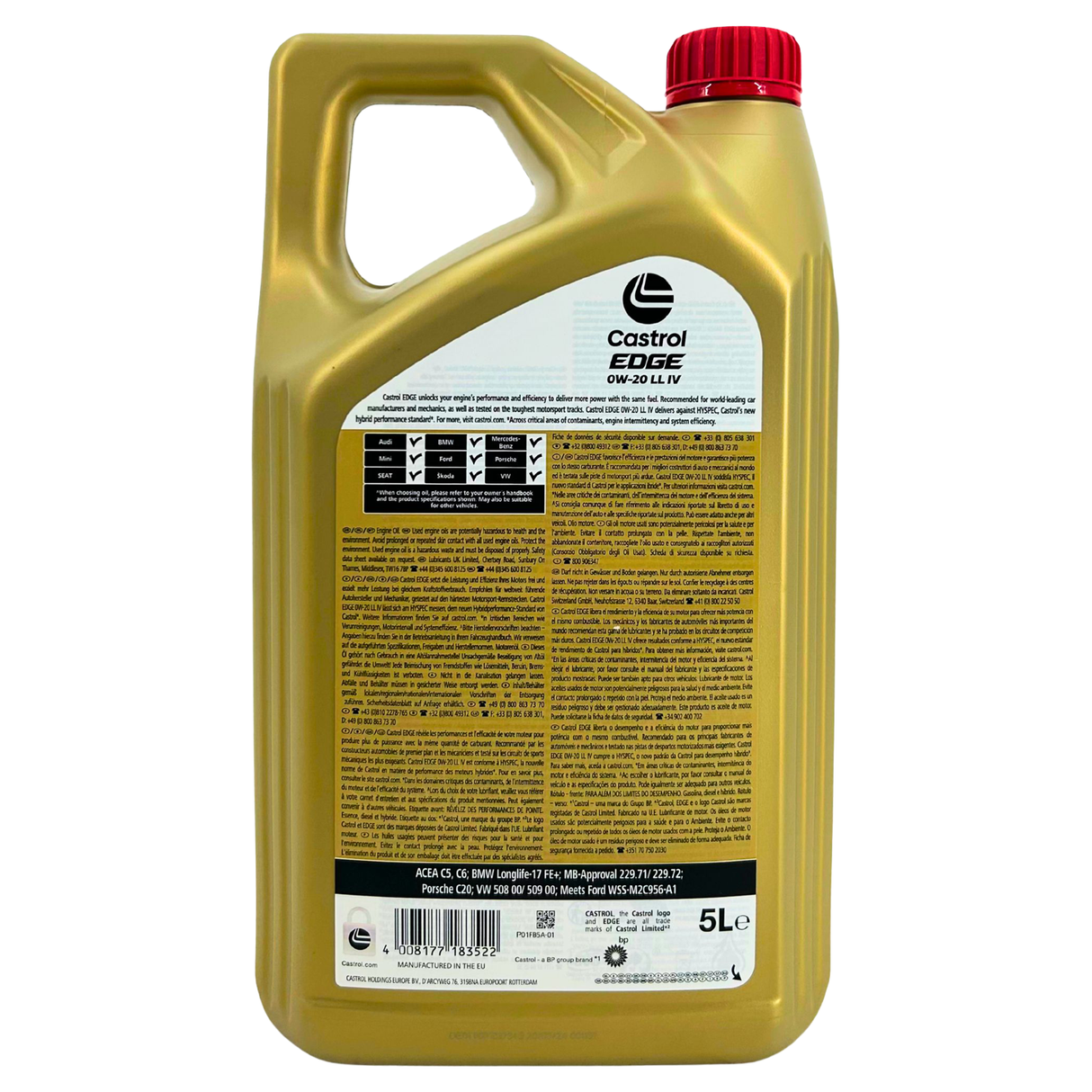 Castrol EDGE 0W-20 LL IV 5 Liter Castrol