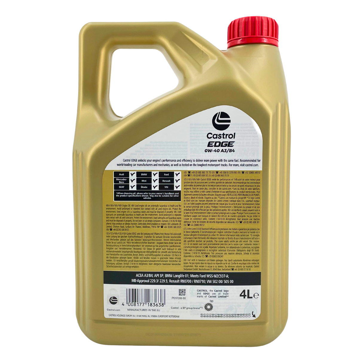 Castrol EDGE 0W-40 A3/B4 4 Liter Castrol