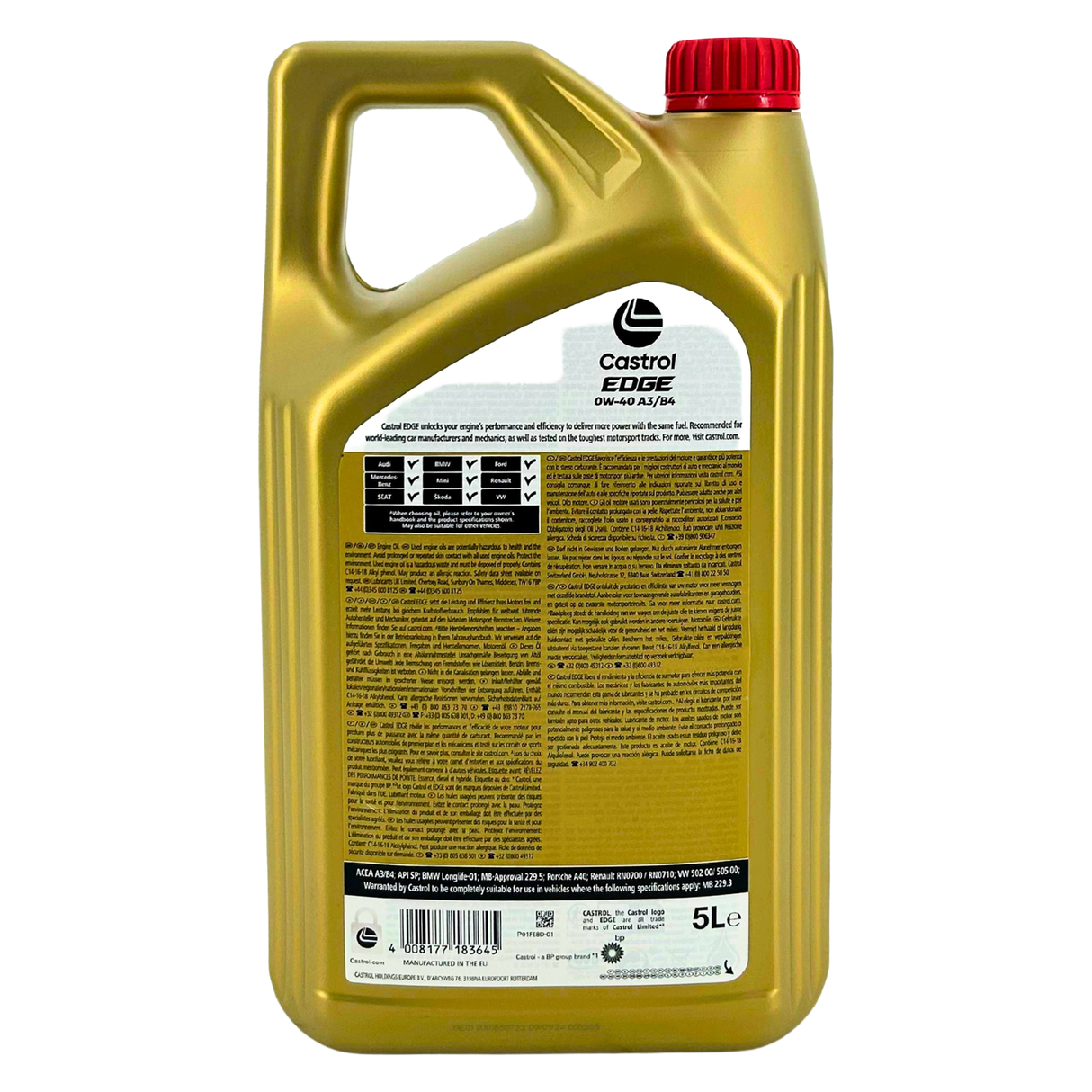 Castrol EDGE 0W-40 A3/B4 5 Liter Castrol