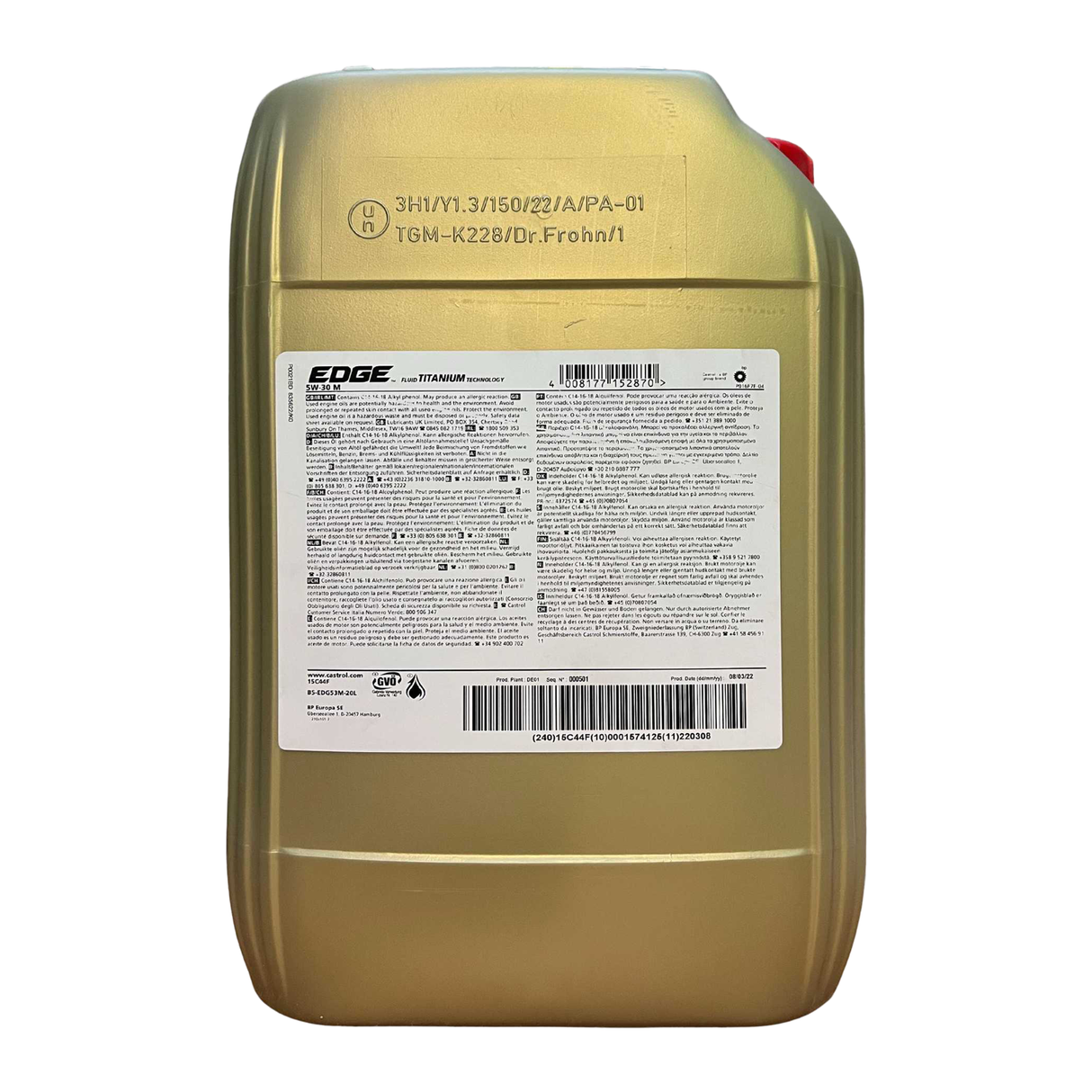 Castrol EDGE 5W-30 M 20 Liter Castrol