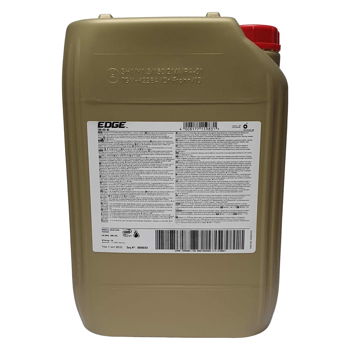 Castrol Edge 5W-40 M 20 Liter