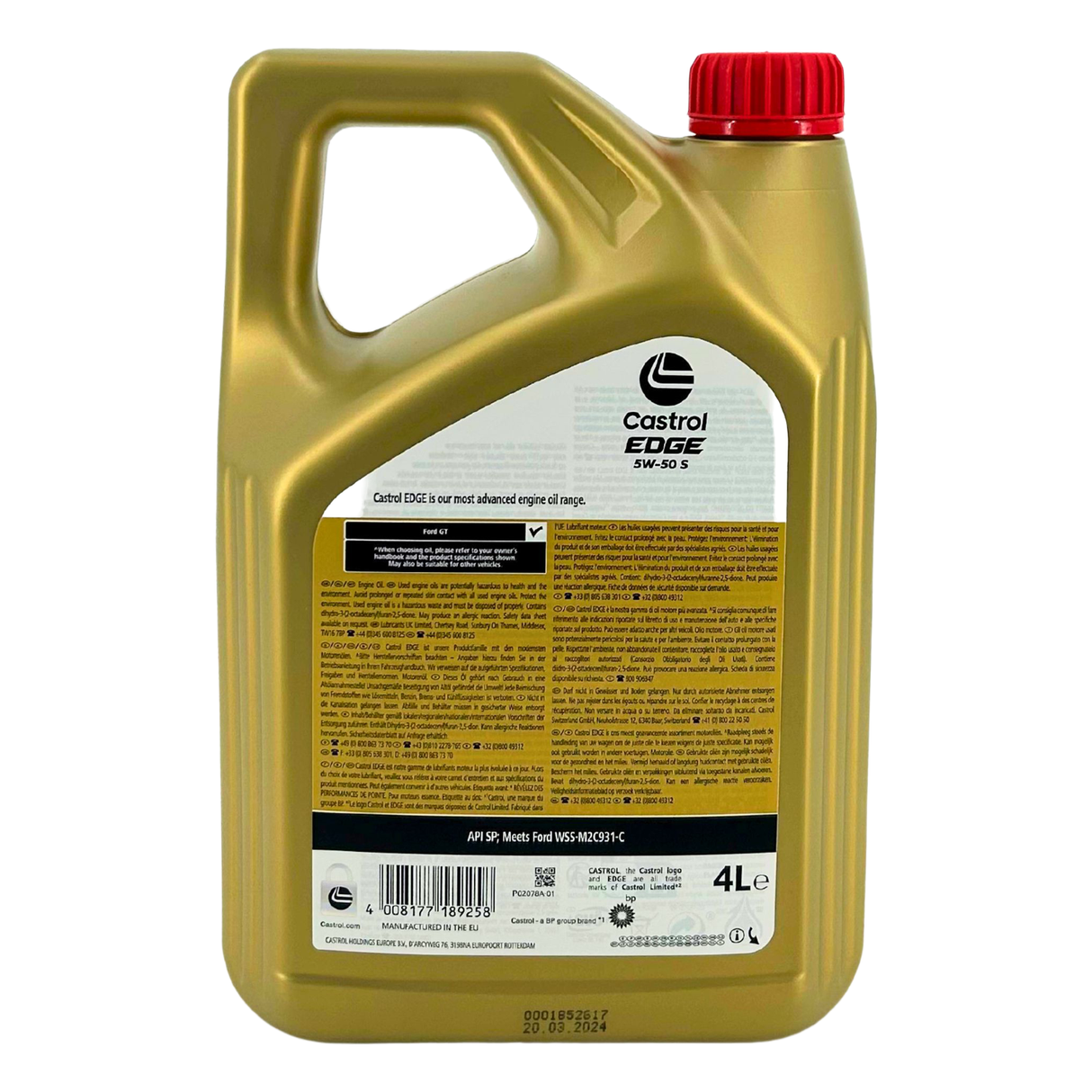 Castrol EDGE Supercar 5W-50 4 Liter