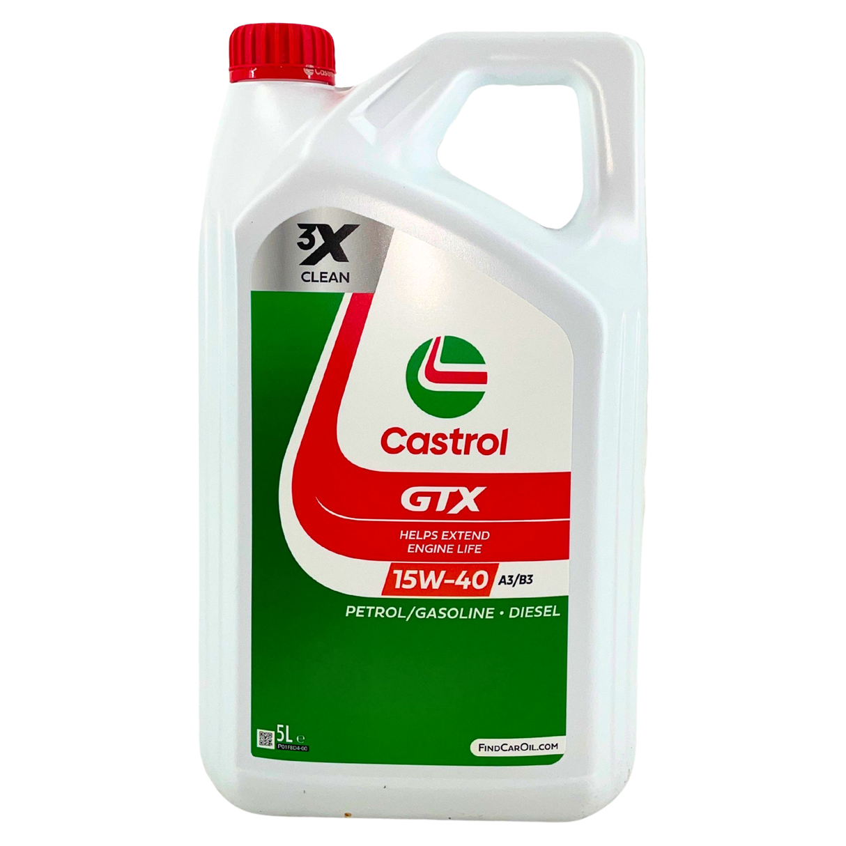 Castrol GTX 15W-40 A3/B3 5 Liter + Mann-Filter Ölfilter HU 6006 z