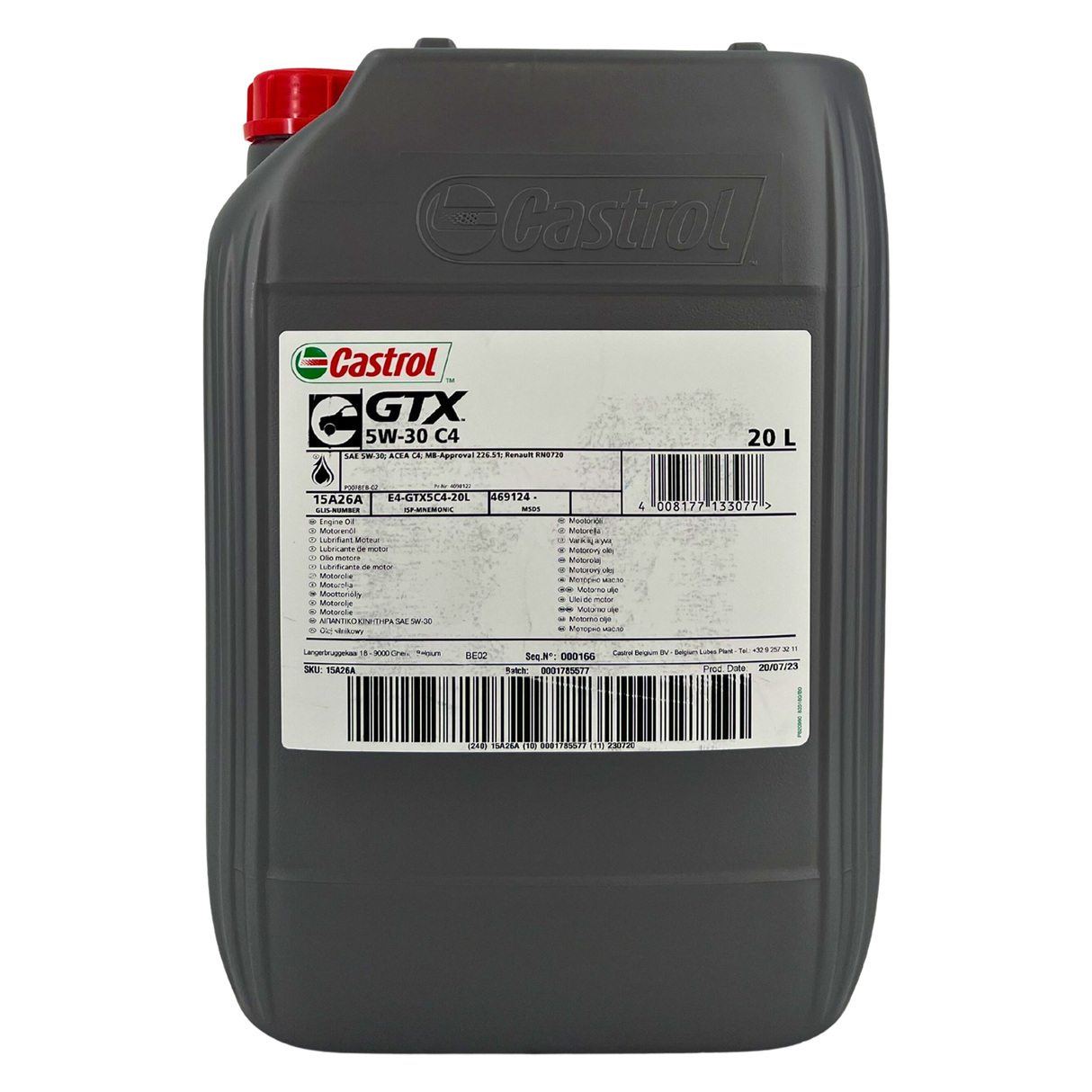 Castrol GTX 5W-30 C4 20 Liter