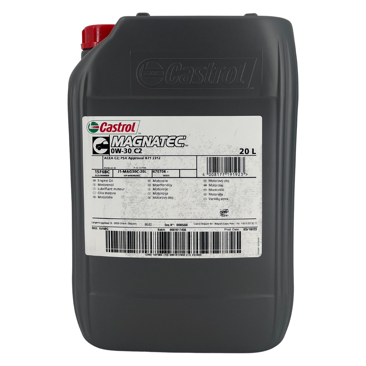 Castrol Magnatec 0W-30 C2 20 Liter