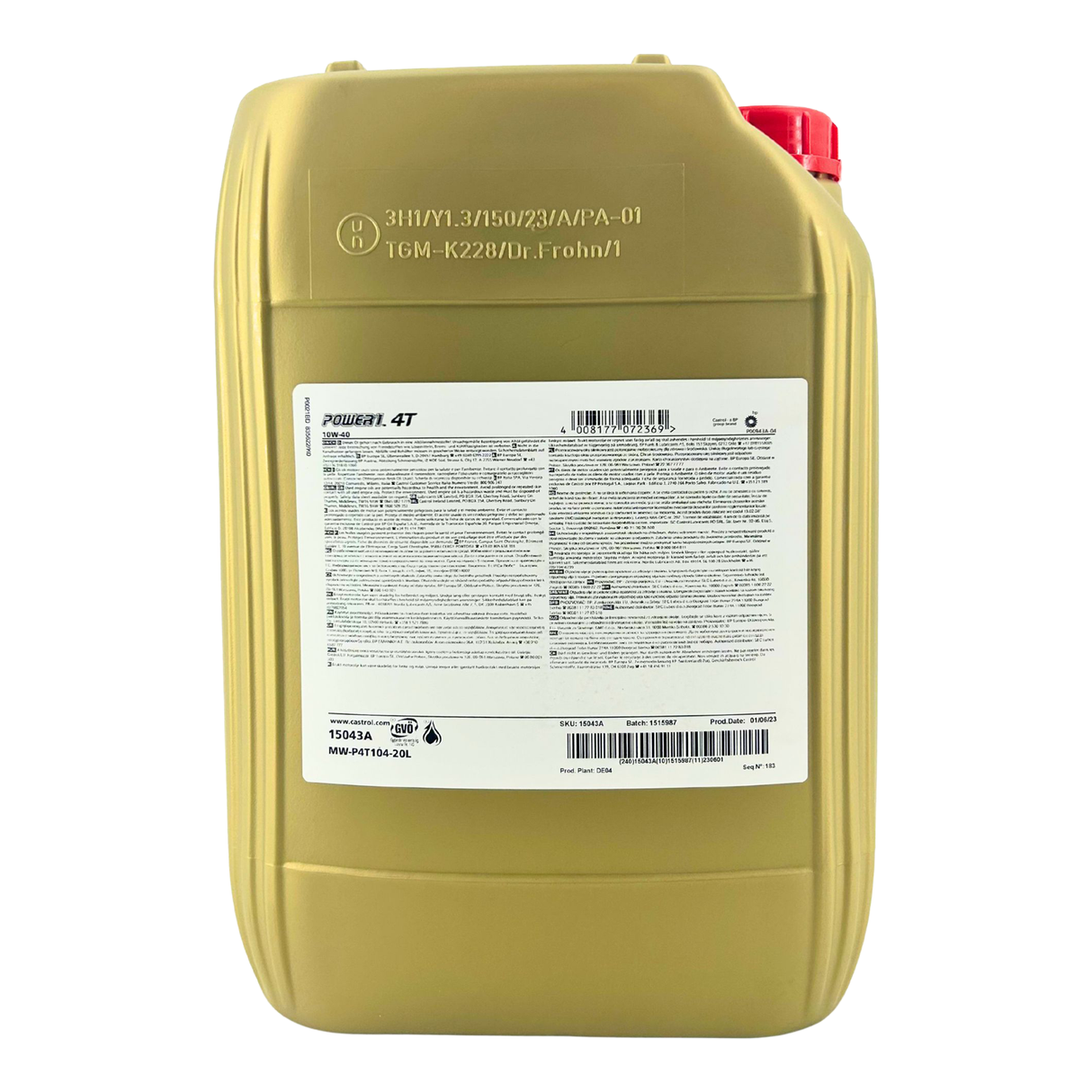 Castrol Power 1 4T 10W-40 20 Liter
