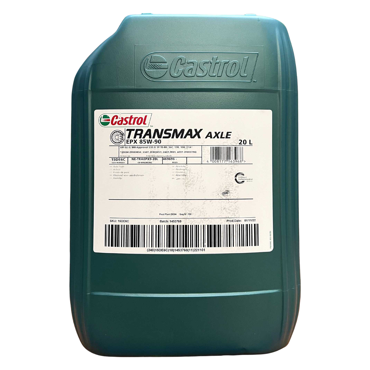 Castrol Transmax Axle EPX 85W-90 20 Liter