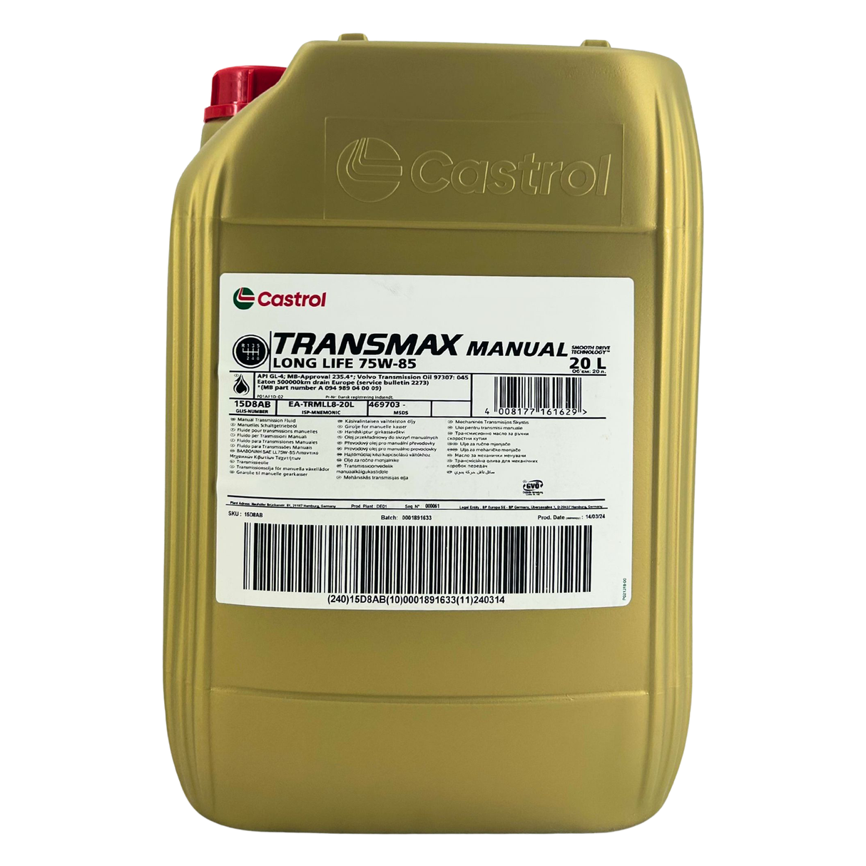 Castrol Transmax Manual Longlife 75W-85 20 Liter