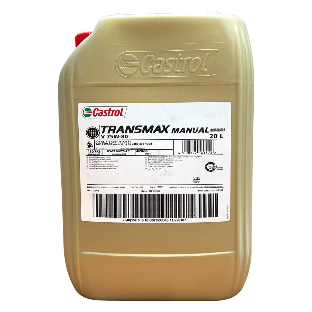 Castrol Syntrans V FE 75W-80 20 Liter