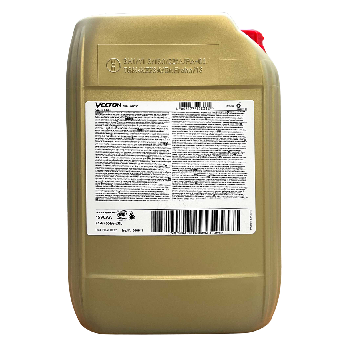 Castrol Vecton Fuel Saver 5W-30 E6/E9 20 Liter