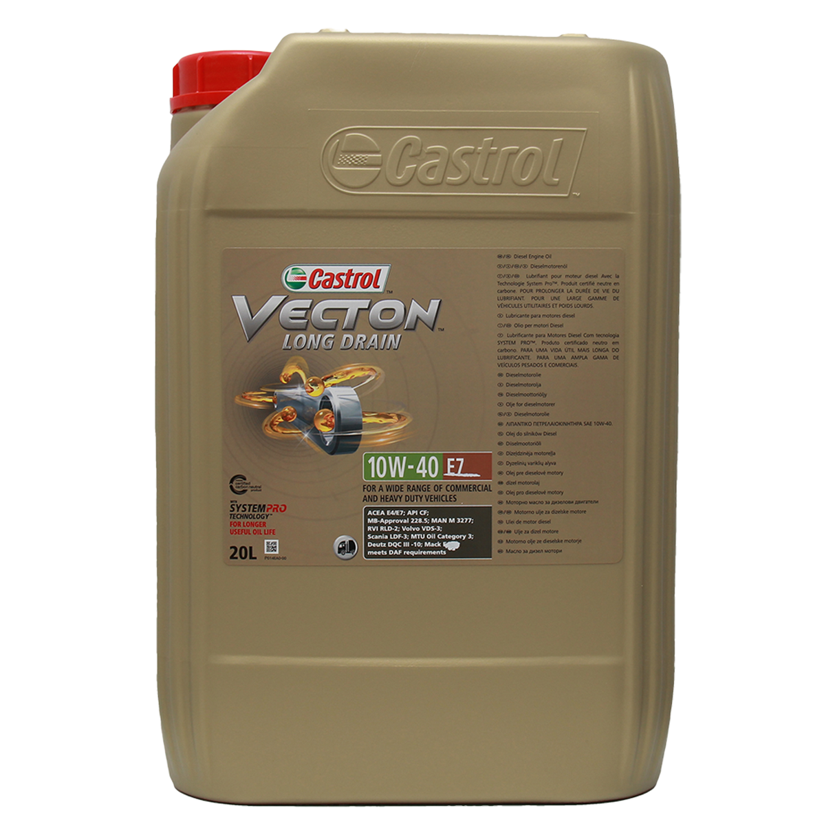 Castrol Vecton Long Drain 10W-40 E7 20 Liter