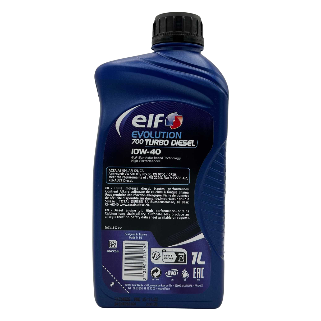 Elf Evolution 700 Turbo Diesel 10W-40 1 Liter