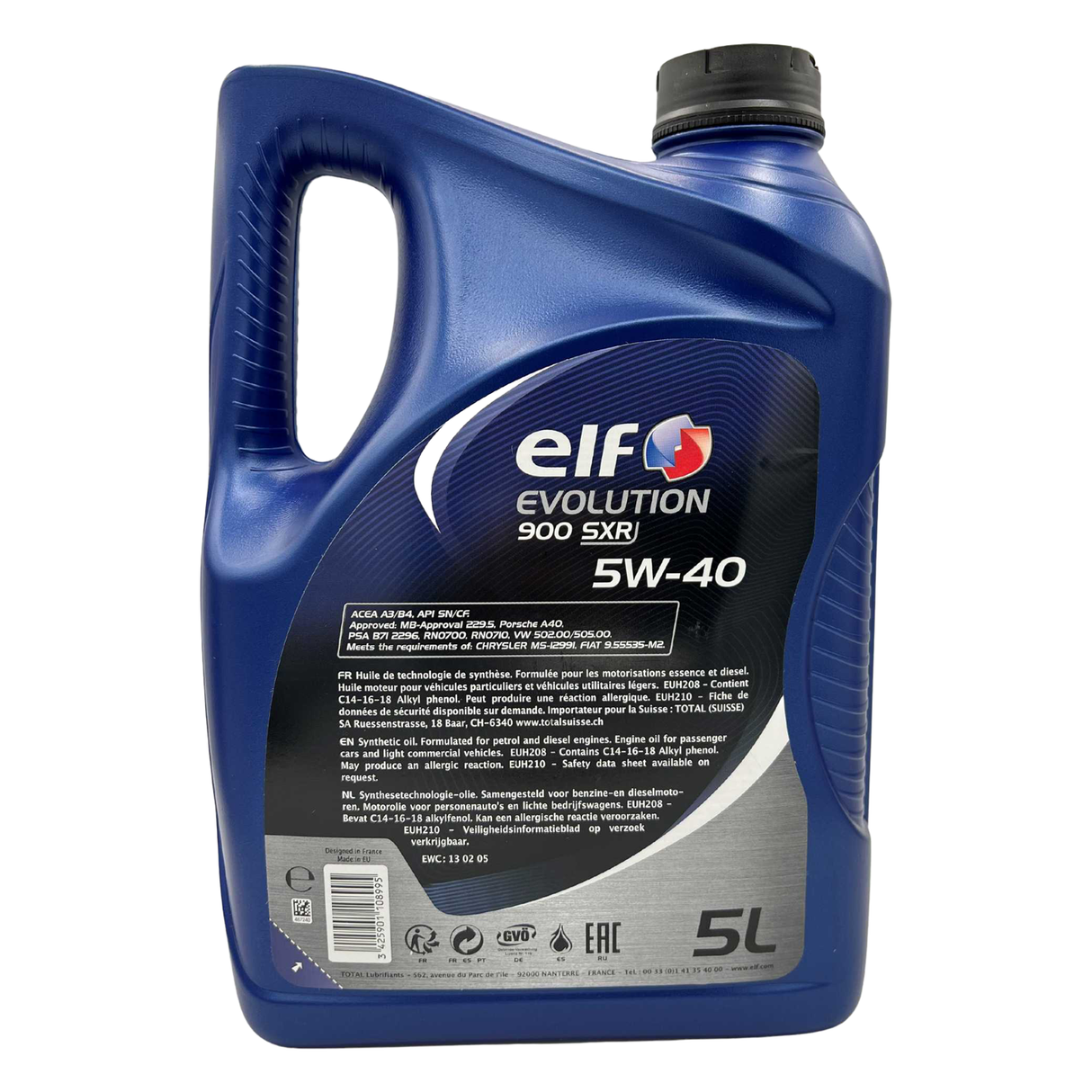 5 Liter elf Evolution 900 SXR 5W-40 Motoröl + MANN HU10002z Ölfilter