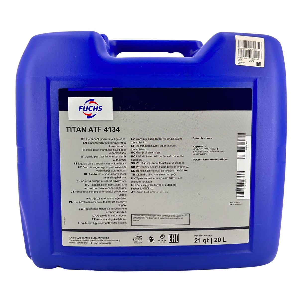 Fuchs Titan ATF 4134 20 Liter
