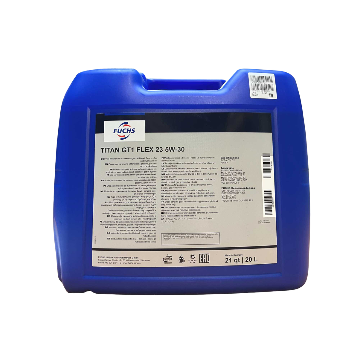 Fuchs Titan GT1 Flex C23 5W-30 20 Liter