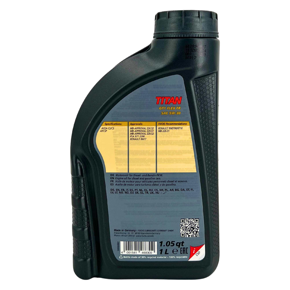 Fuchs Titan GT1 Flex FR 5W-30 1 Liter