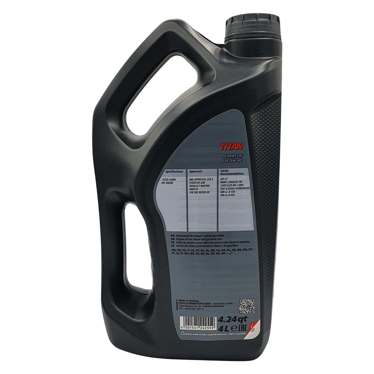 Fuchs Titan Supersyn 5W-40 4 Liter