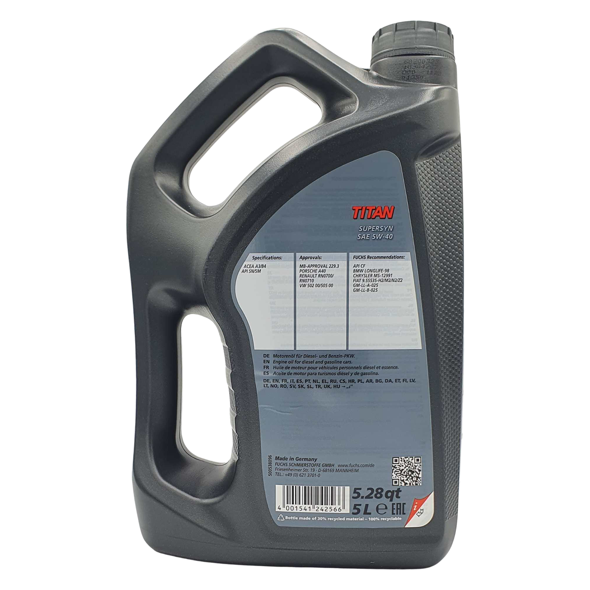 Fuchs Titan Supersyn 5W-40 5 Liter