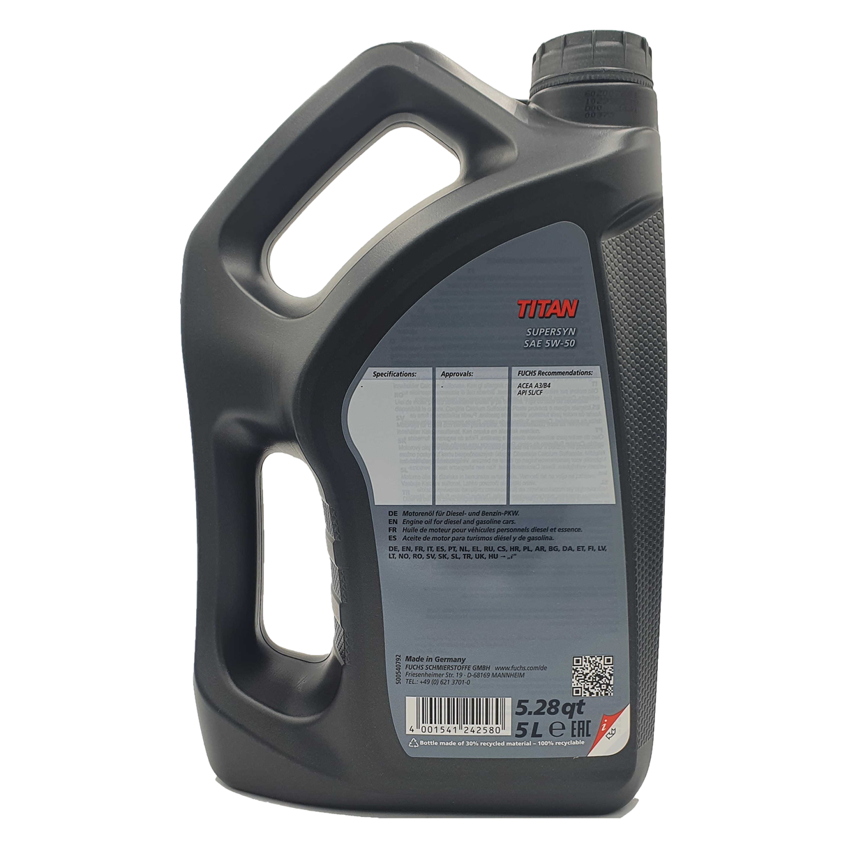 Fuchs Titan Supersyn 5W-50 5 Liter