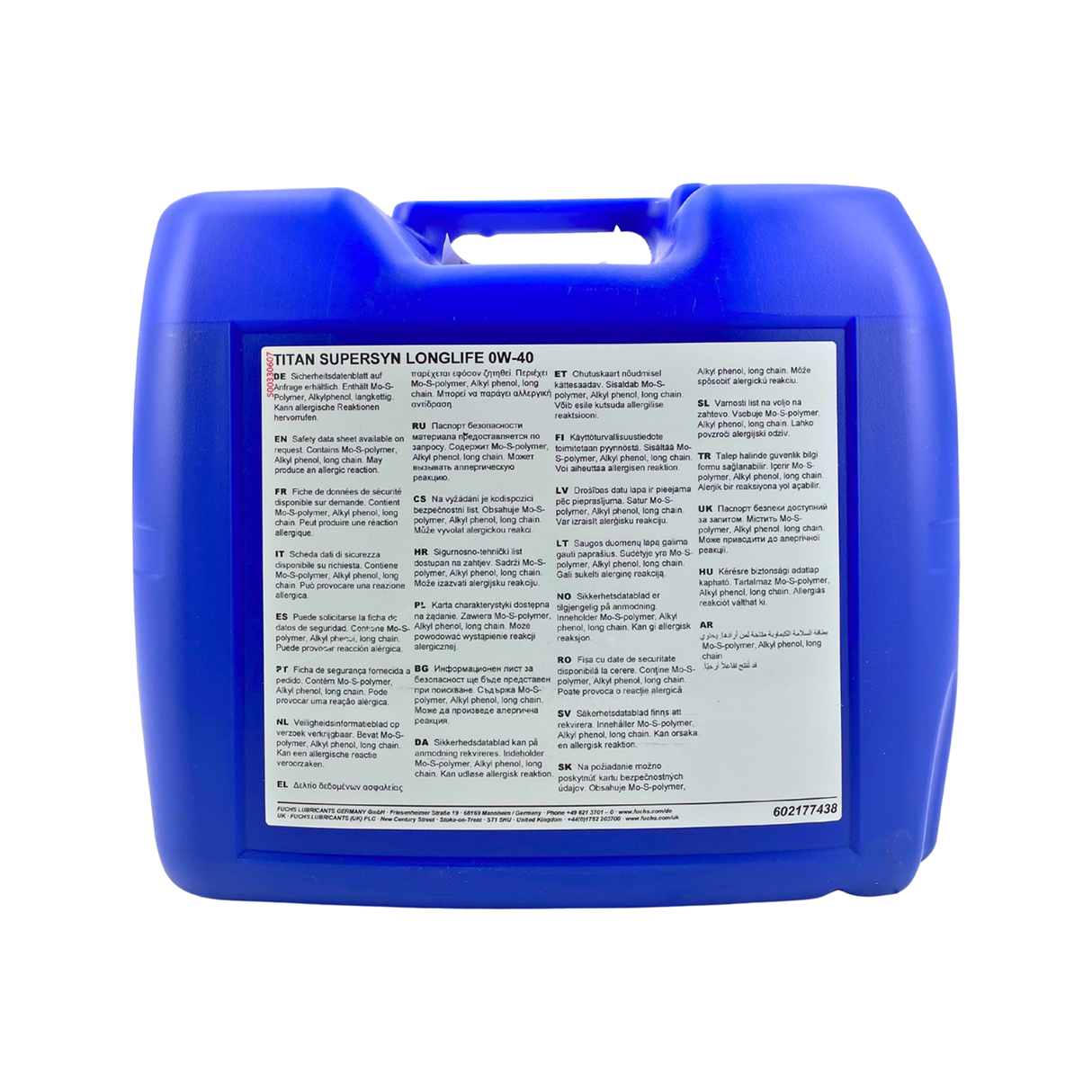 Fuchs Titan Supersyn Longlife 0W-40 20 Liter