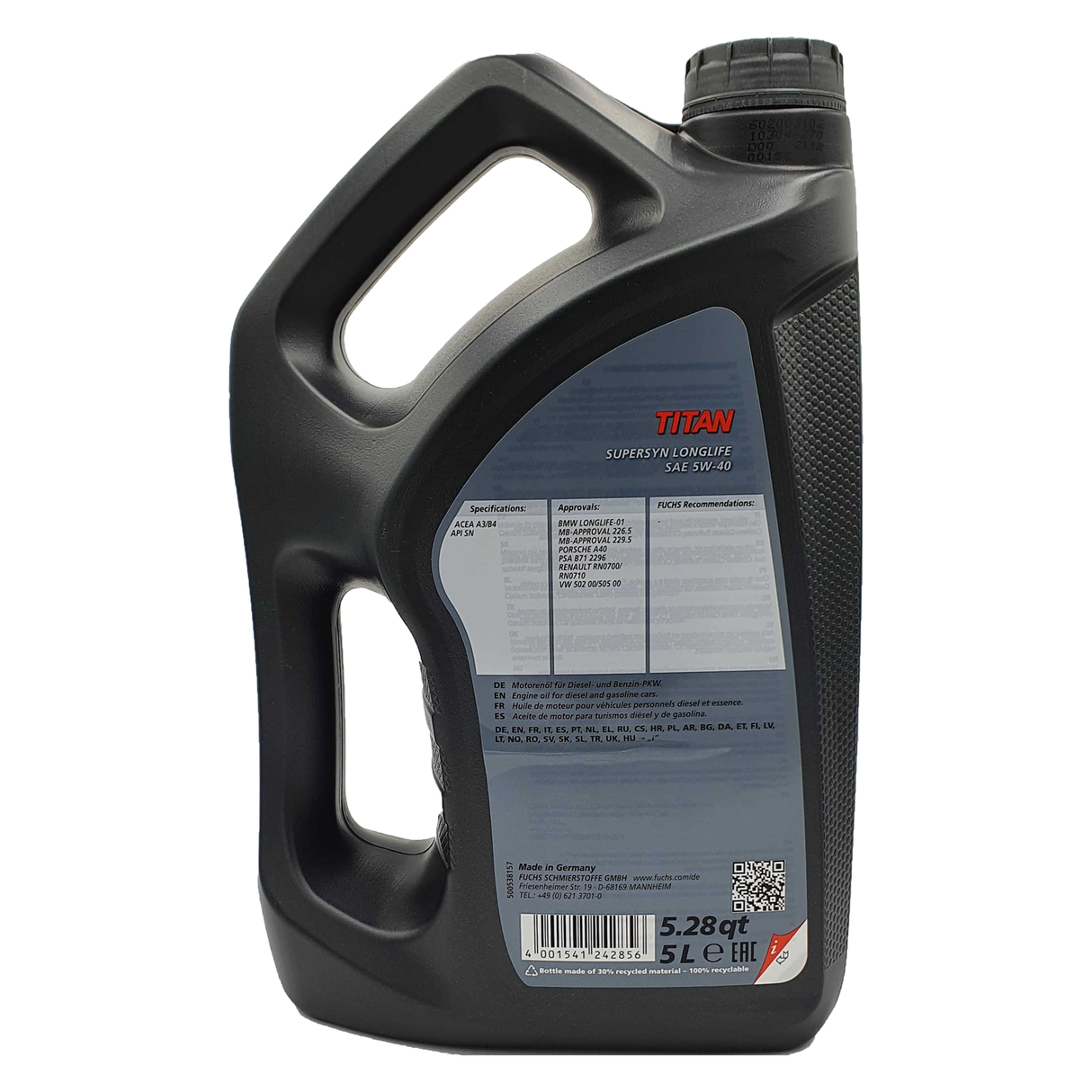 Fuchs Titan Supersyn Longlife 5W-40 5 Liter