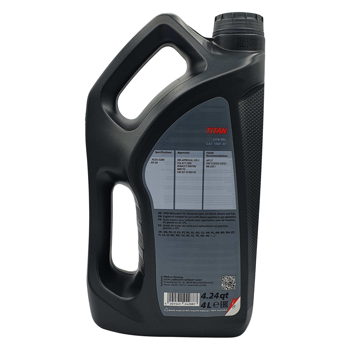 Fuchs Titan Syn MC 10W-40 4 Liter