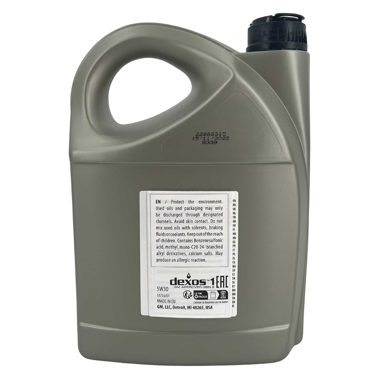 5L 5 Liter ORIGINAL Opel Motoröl 5W30 DEXOS1 Gen3 LONGLIFE + Ölfilter 95526685