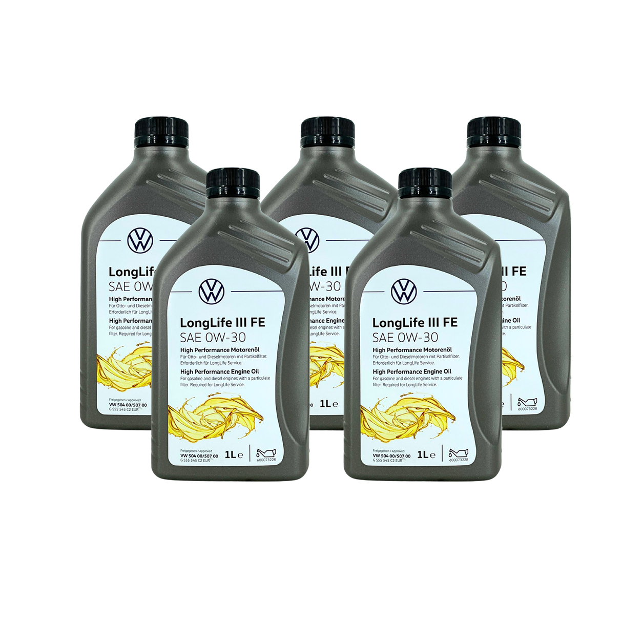 5x1L ORIGINAL 0W30 Motoröl + MANN Ölfilter für VW GOLF 6 7 PASSAT B8 1.6/2.0 TDI