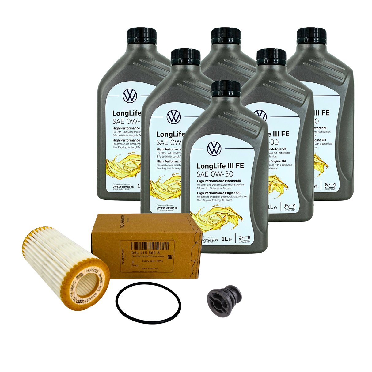 6L ORIGINAL VW 0W30 Motoröl + Ölfilter GOLF 7 8 PASSAT TIGUAN TOURAN 1.8/2.0 TSI