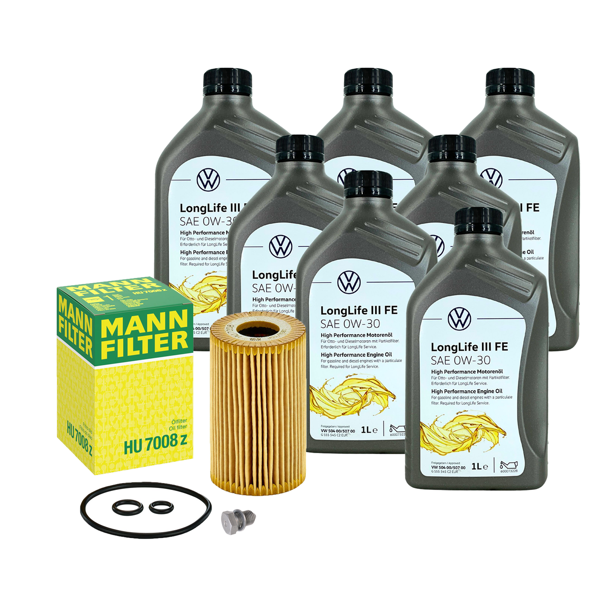 7L Original VW 0W30 504 507 Mann-Ölfilter HU7008Z VW Multivan T5 T6 Transporter