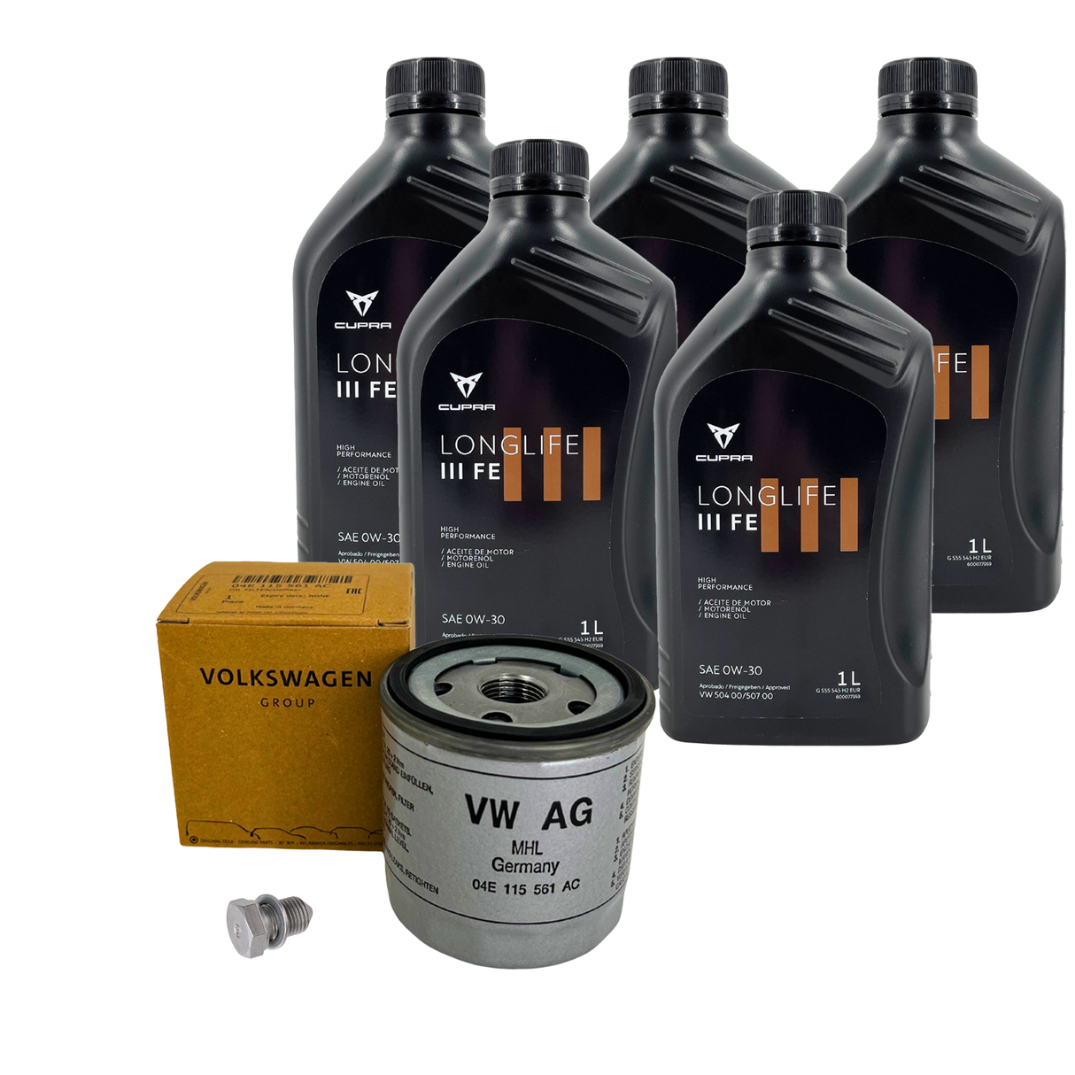 5L ORIGINAL Cupra Motoröl Öl 0W30 LONGLIFE III FE 04E115561H 1.4-1.5 TSI