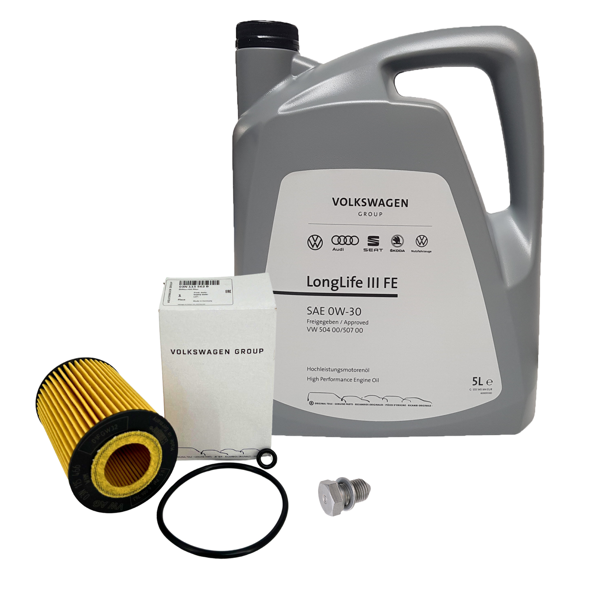 5L ORIGINAL VW Motoröl Öl 0W30 LONGLIFE III FE + Ölfilter 03N115562B 1.6/2.0TDI