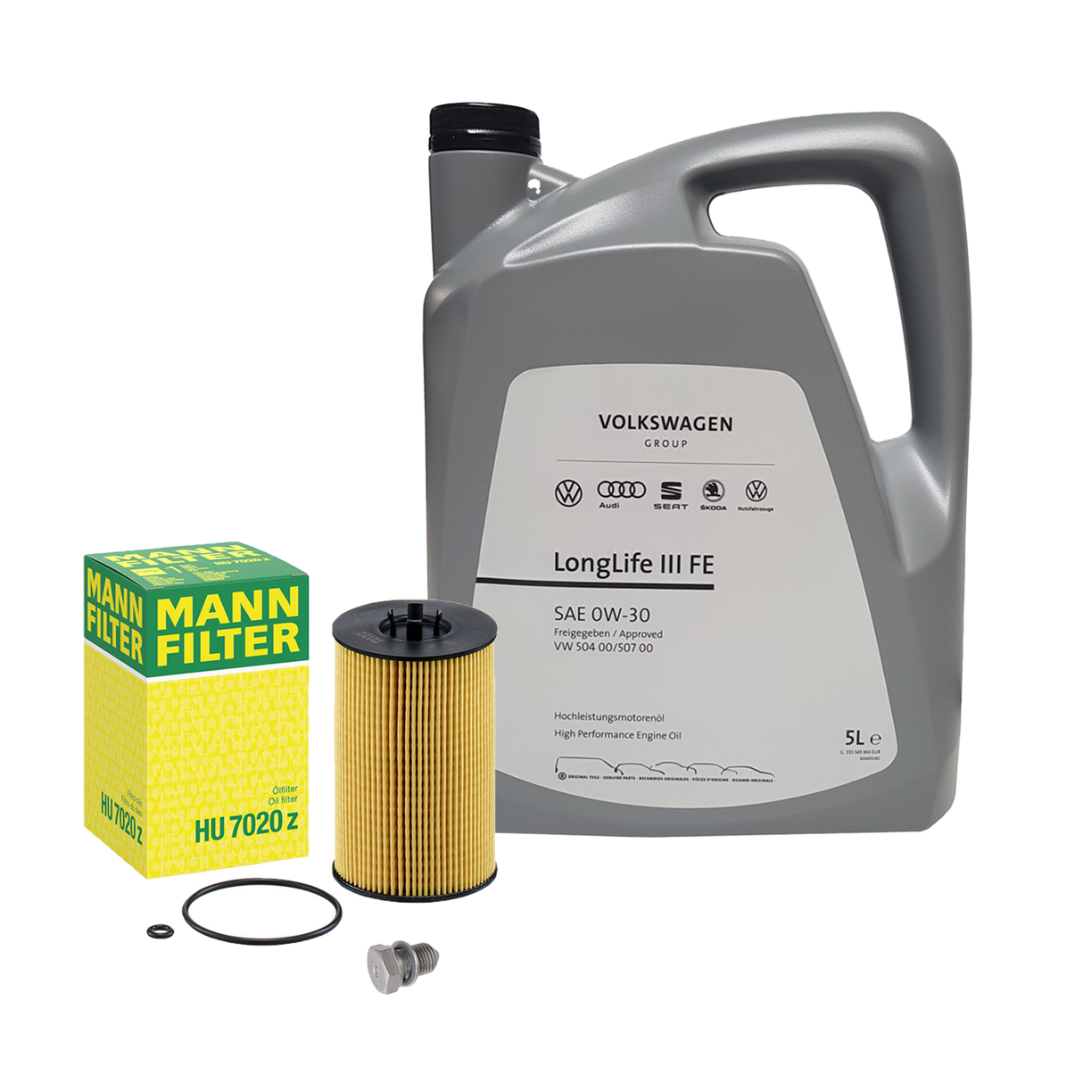 5L ORIGINAL 0W30 Motoröl + MANN Ölfilter für VW GOLF 6 7 PASSAT B8 1.6/2.0 TDI